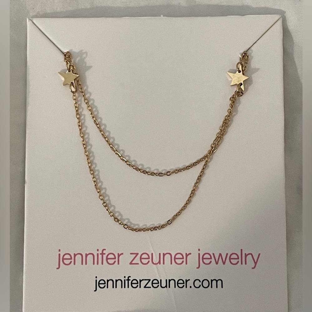 Jennifer Zeuner Double Layer Star Necklace